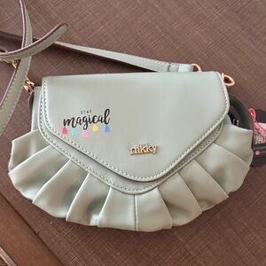 Nicole Lee USA -Mint Green Ruffle Crossbody Bag - 'Stay Magical'